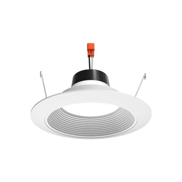 Lithonia Lighting Lithonia Lighting Juno 6" LED Round Baffle Retrofit Downlight, 700 LM, 3000K, White 6RLD-G4-07LM-30K-90CRI120-FRPC-WWH-M6 - main